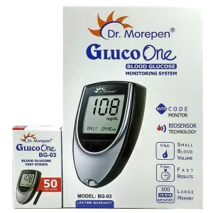 Dr. Morepen Blood Sugar Glucose Monitor with 50 Test Strips