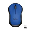 Logitech M221 Wireless Mouse, Silent Buttons, 2.4 GHz with USB Mini Receiver, 1000 DPI Optical Tracking, 18-Month Battery Life, Ambidextrous PC/Mac/Laptop – Blue