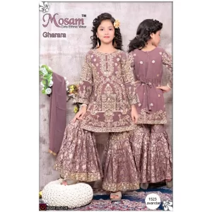 Brocade Palazzo Top Set In Cotton Silk With Resham, Sequins, And Zari Work