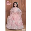 Girls Pink Embellished Sequin Tulle Dress